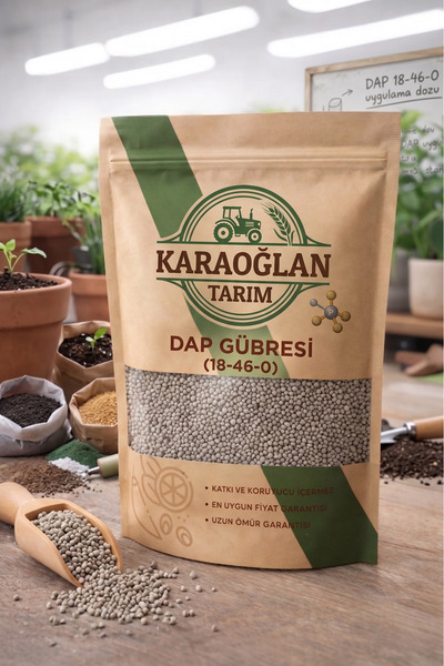karaoğlan tarım DAP Gübresi (18-46-0) – 2 kg – Bitki Kök Geliştirici ve Verim...