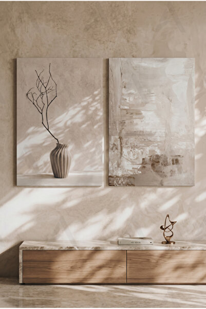 Artease Set of 2 Minimal Aesthetic Canvas Paintings