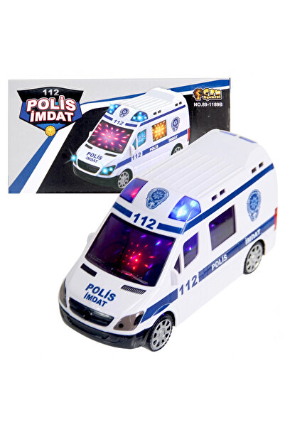 TOYFEST 112 سيارة الشرطة إنقاذ الشرطة ثلاثية الأبعاد مع الضوء والصوت