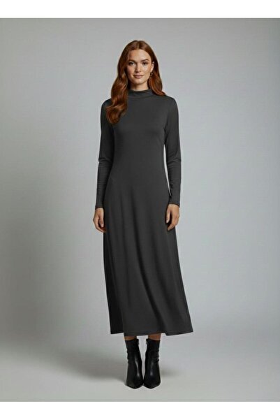 Betimoda Γυναικείο μακρυμάνικο φόρεμα από βισκόζη τεσσάρων εποχών, μίντι μήκο...