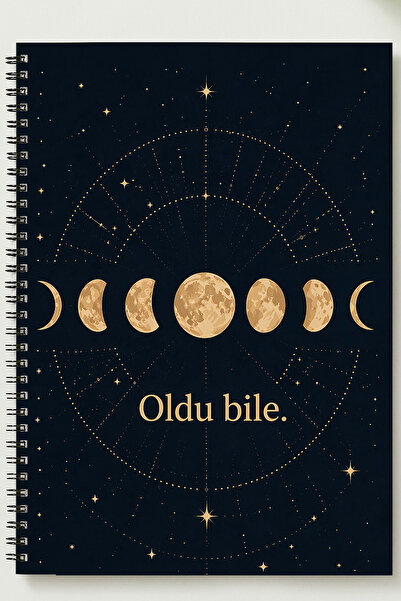 BLACKONECLASS Special Design Themed A5 Metal Spiral Bound Unlined Cardboard C...