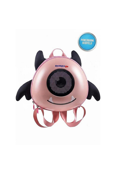 TOYFEST Zampago Angel Eye Led Işıklı Çocuk Sırt Çantası Pembe