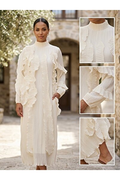 Rabiossa Women's Flounce Detailed Dress