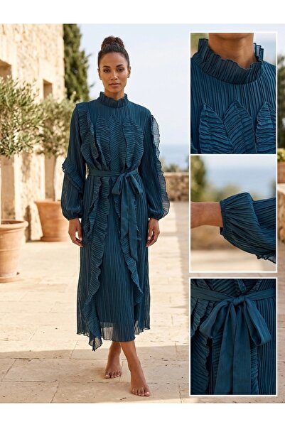 Rabiossa Women's Flounce Detailed Dress