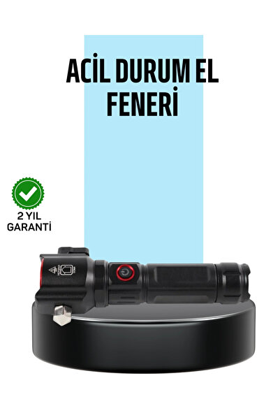 Premini El Feneri, Çekiç ve Pusula Çok Fonksiyonlu, Taşınabilir ve Güçlü