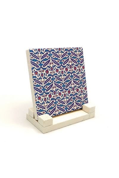 Sadrazam Μοτίβο πλακιδίων Ιζνίκ (Τζαμί Ρουστάμ Πασά) Τυπωμένη πέτρινη βάση γρ...