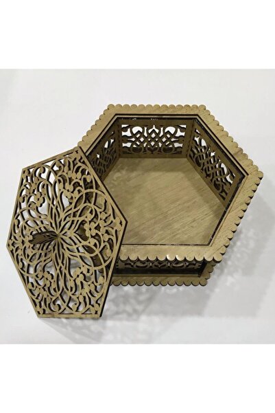 EFFECT DESİGN Dekoratif Altıgen Çok Amaçlı Kutu