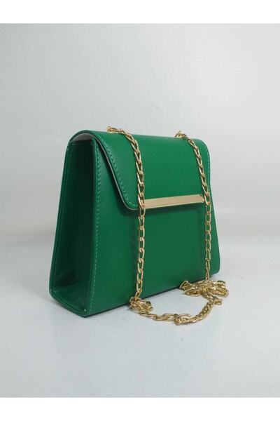 dizaynbag حقيبة نسائية بحزام سلسلة خضراء