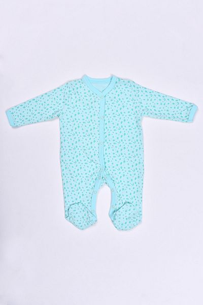 Alingo 100% Cotton Baby Girl Long Sleeve Jumpsuit with Booties