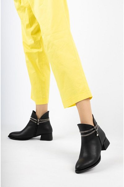Moda Değirmeni Γυναικείες Πέτρινες Μπότες Md1092-116-0001