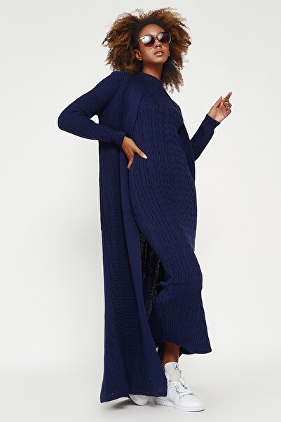 Hopoi Жіноче темно-синє трикотажне плаття Cck9090