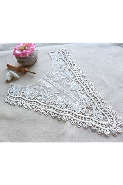 SHERLOCK HOME Guipure Collar (CREAM COLOR)