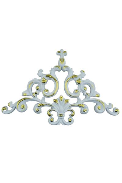 Genel Markalar Decogold Saray Tavan Köşe Motif 41*26 Cm Beyaz Altın