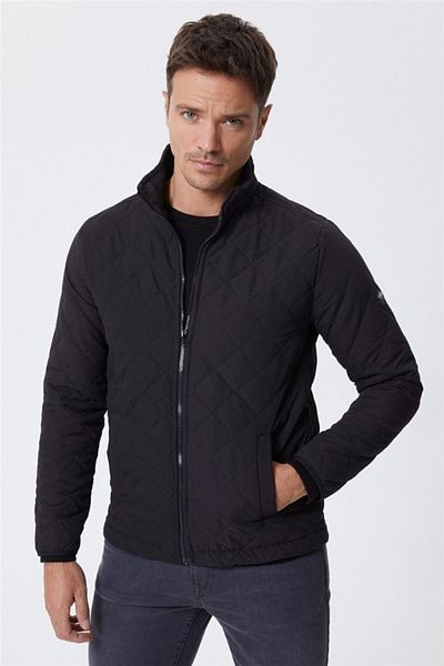 Lee Cooper معطف أليكس للرجال باللون الأسود 221 LCM 232011