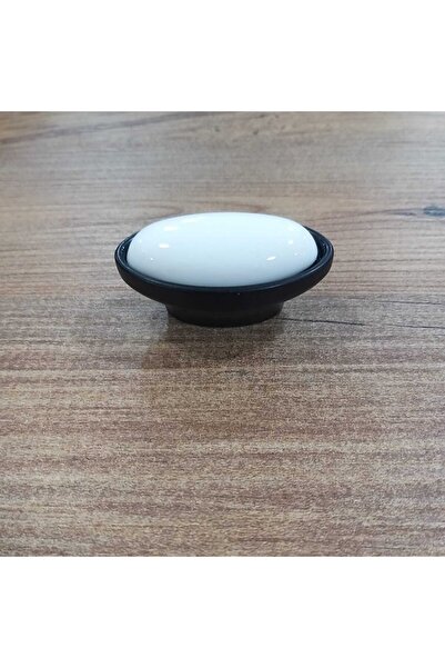 ARON 3000-85-000 16mm Siyah Rustik Porselen Düğme Kulp Mobilya Çekmece Dolap ...