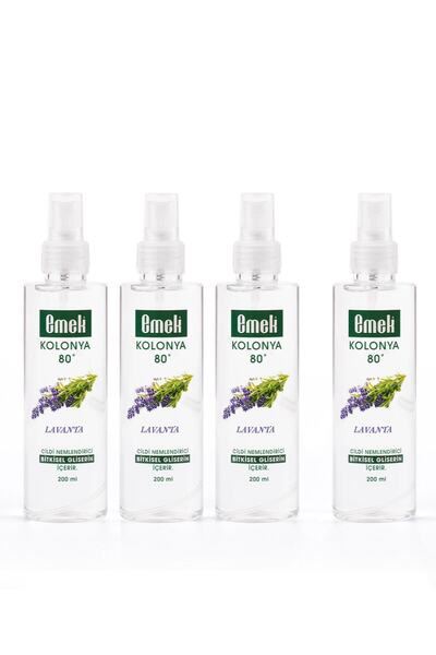 Emek Gliserinli Kolonya Lavanta 200 Ml Sprey - 3 Alana 1 Bedava