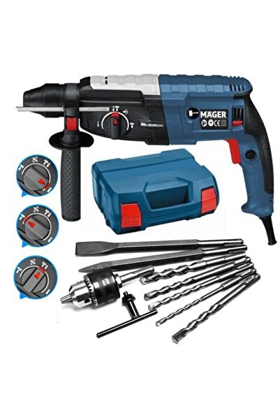 Mager 3200 Watt Alman Teknolojisi Kırıcı Delici Yedek Mandrenli 28 Mm Hilti Darbeli Matkap