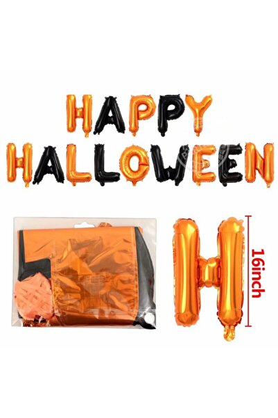 Happyland Happy Halloween Yazılı Folyo Balon Set