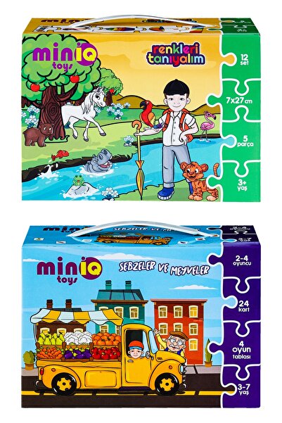 minİQ toys Let's Get to Know Colors + Vegetables and Fruits Set of 2 Educatio...