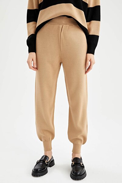DeFacto Belted Waist Relax Fit Knitwear Jogger Trousers