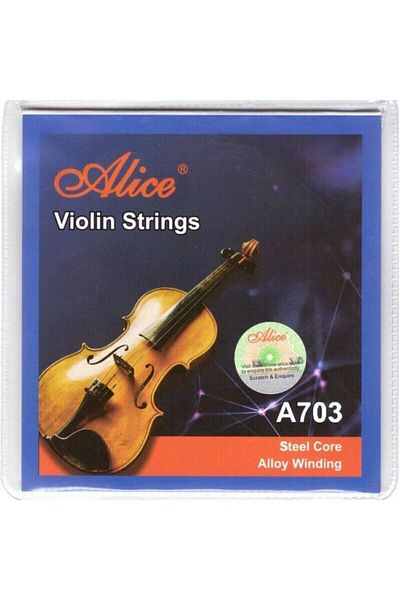 Alice A703 Professional Set Violin String + Violin Silencer + Karin Violin Resin