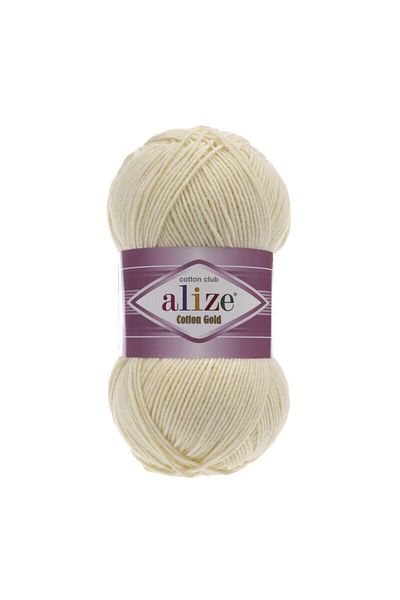 Alize Cream Cotton Gold Amigurimi Hand Knitting Yarn