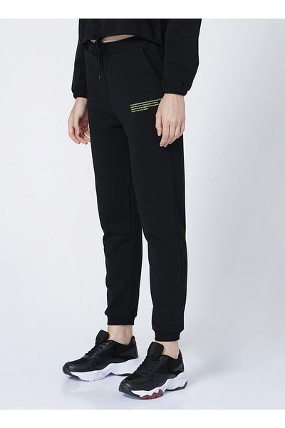 ONLY Elastic Plain Black Women's Sweatpants