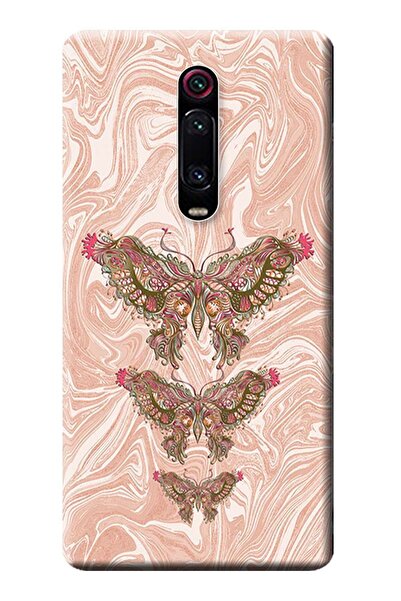 Ceppare Mi 9t / Mi 9t Pro Uyumlu Kılıf Baskılı Silikon Kapak Kelebek Resim St...