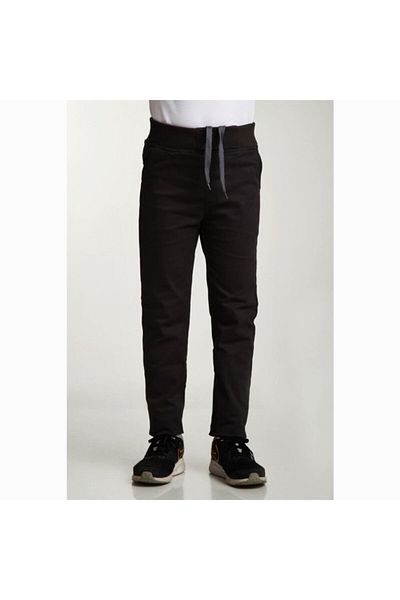 ASAF OKUL PANTOLONU - Pantaloni pentru copii cu nervuri din lycra, toți elastici, fum