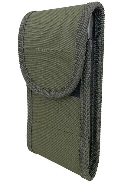 ABREM BUTİK Canvas Fabric Velcro Cover Phone Case Attached to the Belt