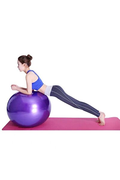 Clifton Pilates Egzersiz Topu Özel Pompa Mor