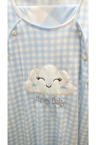 FLZ Set Pijama Maternitate Albastru