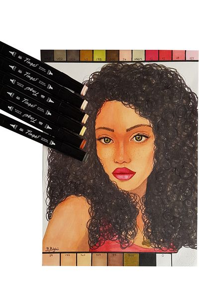 Tinge Marker Pen - Fluorescent Highlighter Color Set of 3 - Marker