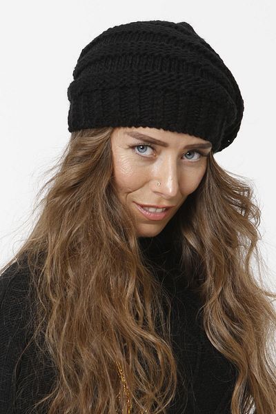 Vemod 82 Knitwear Knitted Beanie Neck Collar - Black