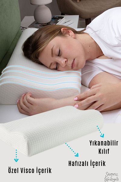 Ankaflex Μαξιλάρι λαιμού Visco Μαξιλάρι βισκόζης Visco Love Pillow Visco Pillow Ορθοπεδικό Μαξιλάρι Visco