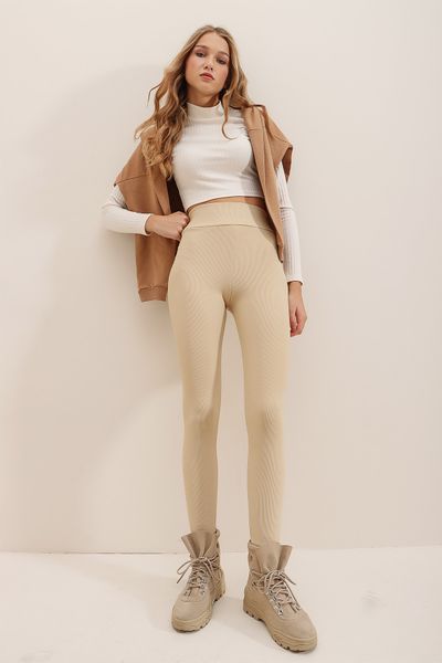 Qu Style Brown Women Leggings Styles, Prices - Trendyol