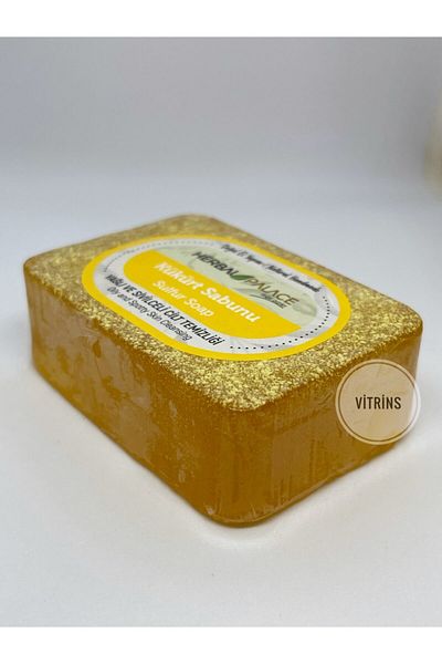 Herbal Palace Sulfur Soap Oily and Acne Skin Cleansing Natural Transparent Soap