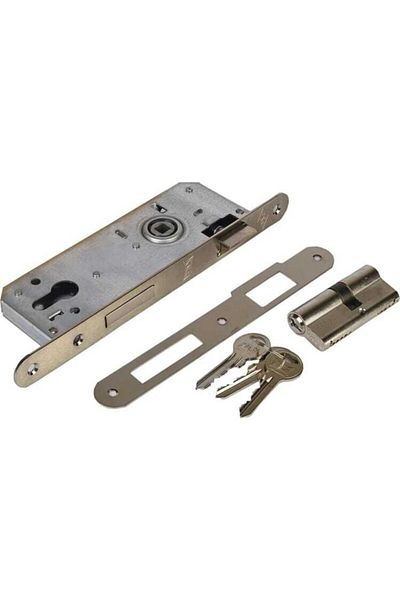 ARON Kale Lock 152r 40mm Oval Mirror Cylinder Mortise Door Lock with 3 Keys