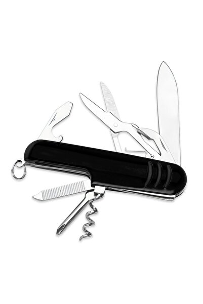 Tasarım Evi Çok Amaçlı Çakı  7 Fonksiyonlu Isviçre Çakısı  Katlanır Metal Çakı