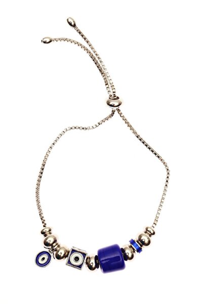 Süspüs Accessories سوار مصعد مع خرز زجاجي، شكل محظوظ، أجزاء مينا ملونة