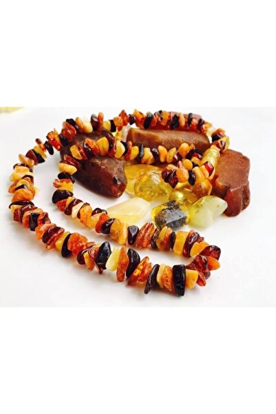 Dkm Damla Kehribar Market Sertifikalı Orijinal Kehribar Yetişkin Kolye 45 Cm ...