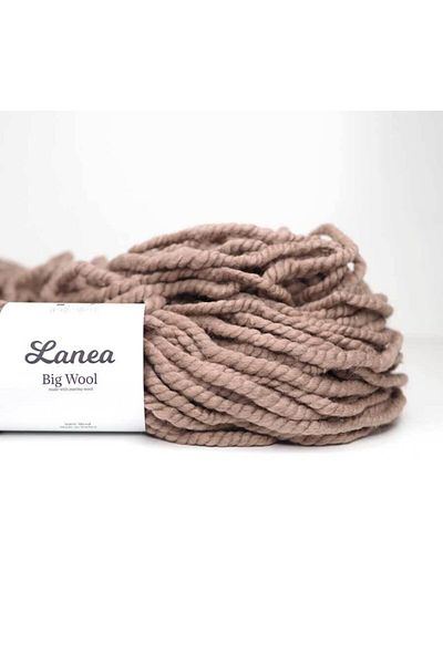Lanea Big Wool Χοντρό μαλλί / Χρώμα βιζόν / 002 / 500 γραμμάρια