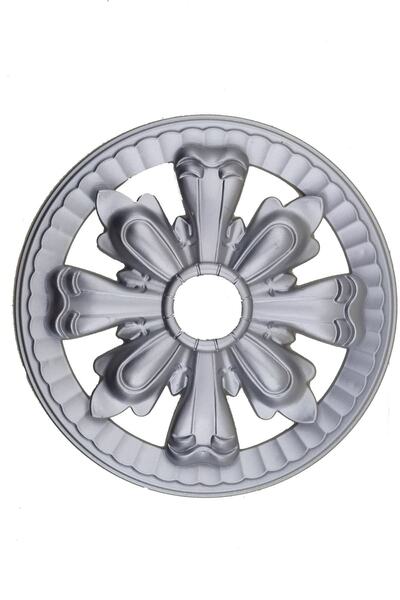 Genel Markalar Saray Tavan Motif 25*25 Cm Gümüş Küçük Avize Göbeği