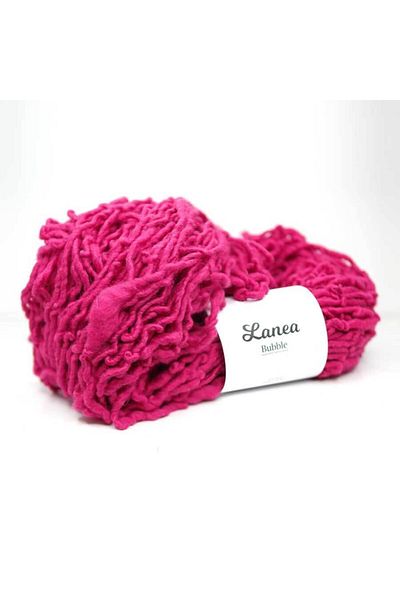 Lanea Bubble Bubble Wool String / Φούξια / 012 / 500 γραμμάρια