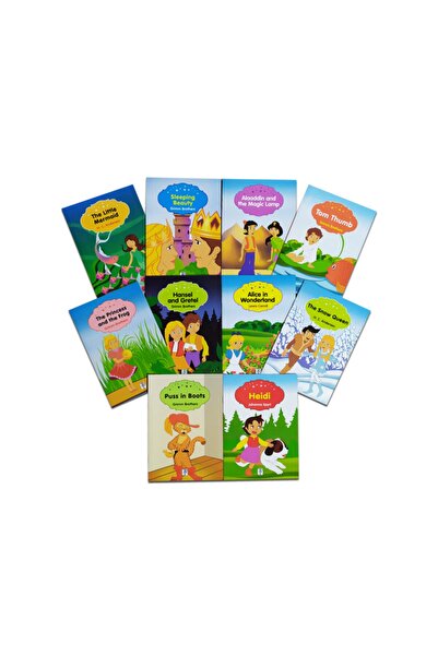 Sis Yayıncılık Ingilizce Renkli Dünya Çocuk Masalları Seti 2 (10 Kitap)