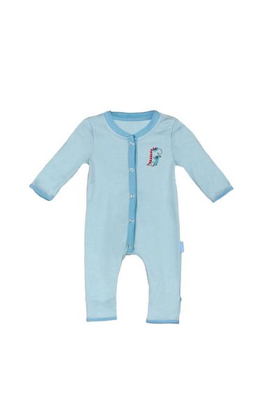 Woolnat Merino Wool Unicorn Themed Baby Jumpsuit with Hand and Foot Protection