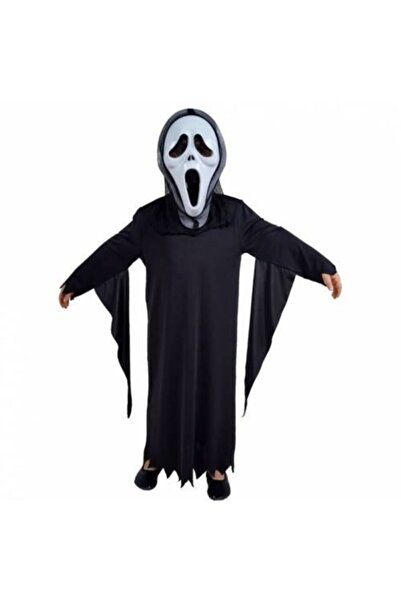Mashotrend Çocuk Kostümü - Çocuk Çığlık Kostümü + Çığlık Maskesi - Cadılar Bayramı Kostümü