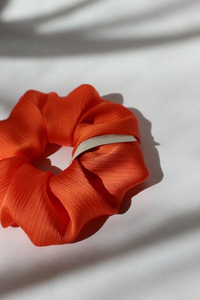 THE MOON Orange Scrunchie Hair Clip