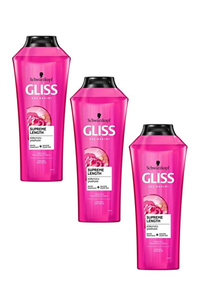 Gliss شامبو الحماية ذو الطول الأعلى للشعر الطويل 360 مل (3 قطع)