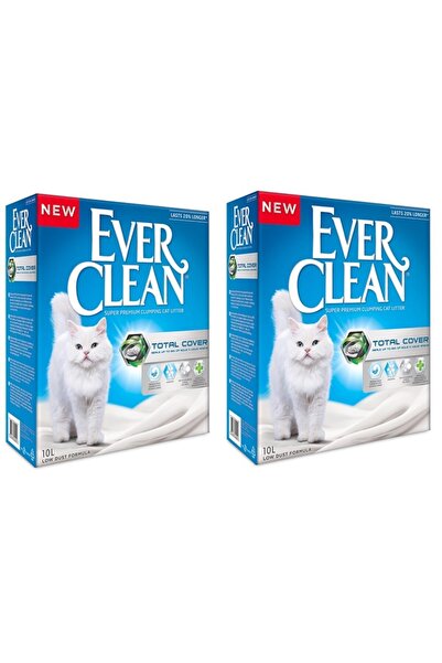Ever Clean Total Cover Koku Önleyici Kedi Kumu 10 L (2 Adet)